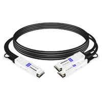 HPE NVIDIA(Mellanox) P06248-B22 Compatible 1.5m (5ft) Infiniband HDR 200G QSFP56 to 2x100G QSFP56 PAM4 Passive Breakout Direct Attach Copper Cable
