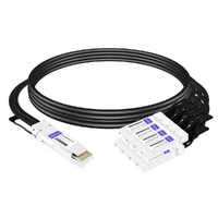 QSFP-DD-8SFP56-PC1M 1m (3ft) 400G QSFP-DD to 8x 50G SFP56 Passive Direct Attach Twinax Copper Breakout Cable