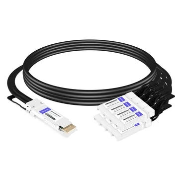 QSFP-DD-8SFP56-PC1M 1m (3ft) 400G QSFP-DD to 8x 50G SFP56 Passive Direct Attach Twinax Copper Breakout Cable