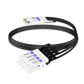 Juniper QDD-8x50G-2M Compatible 2m (7ft) 400G QSFP-DD to 8x 50G SFP56 Passive Direct Attach Twinax Copper Breakout Cable