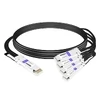 Arista Networks H-D400-4Q100-1M Compatible 1m (3ft) 400G QSFP-DD to 4x100G QSFP28 PAM4 Active Breakout Direct Attach Copper Cable