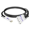 QDD-4Q28-400G-AC2M 2m (7ft) 400G QSFP-DD to 4x100G QSFP28 PAM4 Active Breakout Direct Attach Copper Cable