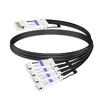 QDD-4Q28-400G-AC2M 2m (7ft) 400G QSFP-DD to 4x100G QSFP28 PAM4 Active Breakout Direct Attach Copper Cable