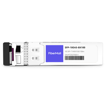 SFP-10G45-BX100 10G BX SFP+ BIDI TX1490nm/RX1550nm 100km LC SMF DDM Transceiver Module