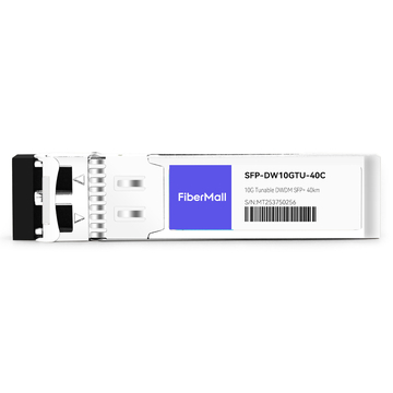 SFP-DW10GTU-40C 10G DWDM Tunable SFP+ 50GHz 1529.55nm~1561.83nm 40km LC SMF DDM Transceiver Module