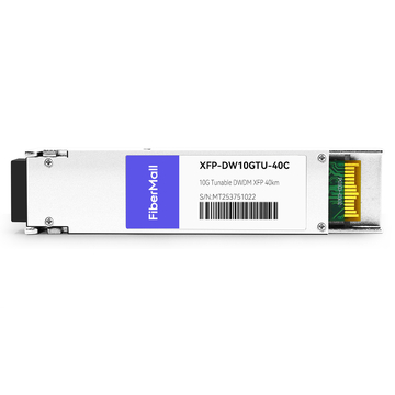 XFP-DW10GTU-40C 10G Tunable DWDM XFP 50GHz 1529.16nm～1568.36nm 40km LC SMF DDM Transceiver Module