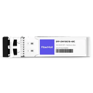 Cisco DWDM-SFP10G-63.04 Compatible 10G DWDM SFP+ C18 100GHz 1563.04nm 40km LC SMF DDM Transceiver Module