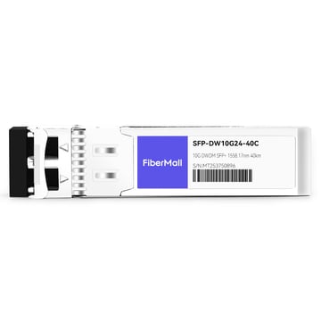SFP-DW10G24-40C 10G DWDM SFP+ C24 100GHz 1558.17nm 40km LC SMF DDM Transceiver Module