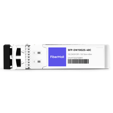 Ciena DWDM-SFP10G-57.36-40 Compatible 10G DWDM SFP+ C25 100GHz 1557.36nm 40km LC SMF DDM Transceiver Module