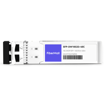 Cisco DWDM-SFP10G-50.92 Compatible 10G DWDM SFP+ C33 100GHz 1550.92nm 40km LC SMF DDM Transceiver Module