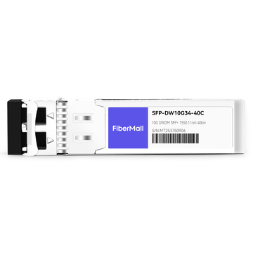 SFP-DW10G34-40C 10G DWDM SFP+ C34 100GHz 1550.11nm 40km LC SMF DDM Transceiver Module