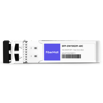 SFP-DW10G39-40C 10G DWDM SFP+ C39 100GHz 1546.12nm 40km LC SMF DDM Transceiver Module