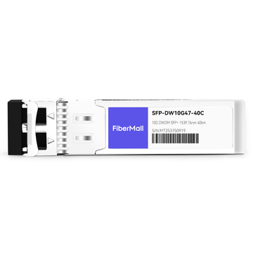 Cisco DWDM-SFP10G-39.76 Compatible 10G DWDM SFP+ C47 100GHz 1539.76nm 40km LC SMF DDM Transceiver Module