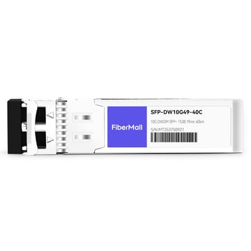 Arista Networks SFP-10G-DW-38.19 Compatible 10G DWDM SFP+ C49 100GHz 1538.19nm 40km LC SMF DDM Transceiver Module