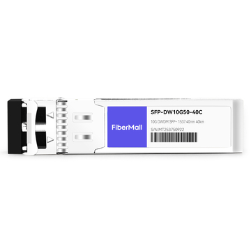 SFP-DW10G50-40C 10G DWDM SFP+ C50 100GHz 1537.40nm 40km LC SMF DDM Transceiver Module