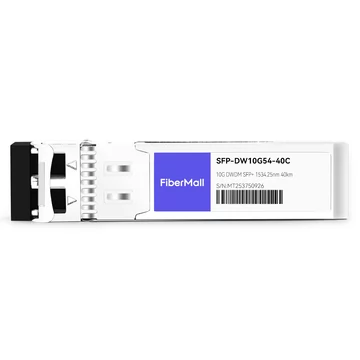 Dell Force10 DWDM-SFP10G-34.25 Compatible 10G DWDM SFP+ C54 100GHz 1534.25nm 40km LC SMF DDM Transceiver Module