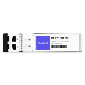 Cisco DWDM-SFP10G-31.12 Compatible 10G DWDM SFP+ C58 100GHz 1531.12nm 40km LC SMF DDM Transceiver Module
