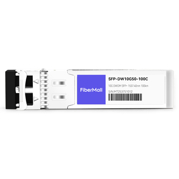SFP-DW10G50-100C 10G DWDM SFP+ C50 100GHz 1537.40nm 100km LC SMF DDM Transceiver Module
