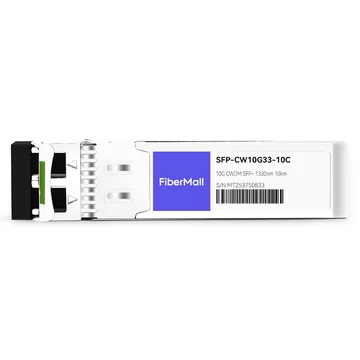 Cisco CWDM-SFP10G-1330-10 Compatible 10G CWDM SFP+ 1330nm 10km LC SMF DDM Transceiver Module