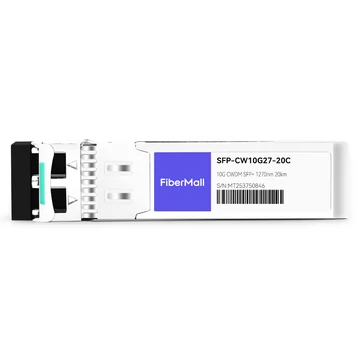 Brocade XBR-SFP10G1270-20 Compatible 10G CWDM SFP+ 1270nm 20km LC SMF DDM Transceiver Module