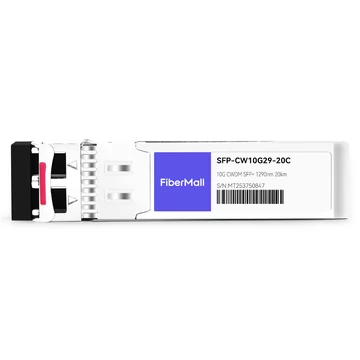 Cisco CWDM-SFP10G-1290-20 Compatible 10G CWDM SFP+ 1290nm 20km LC SMF DDM Transceiver Module