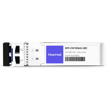 Cisco CWDM-SFP10G-1450-20 Compatible 10G CWDM SFP+ 1450nm 20km LC SMF DDM Transceiver Module
