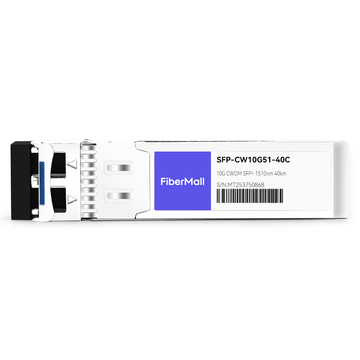 SFP-CW10G51-40C 10G CWDM SFP+ 1510nm 40km LC SMF DDM Transceiver Module