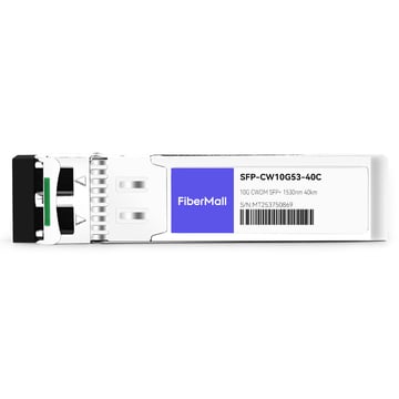 Palo Alto Networks PAN-SFP-PLUS-ER-CW53 Compatible 10G CWDM SFP+ 1530nm 40km LC SMF DDM Transceiver Module