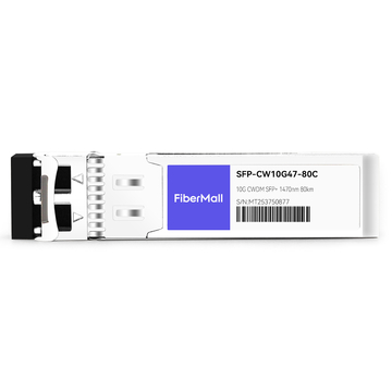 Ciena CWDM-SFP10G-1470 Compatible 10G CWDM SFP+ 1470nm 80km LC SMF DDM Transceiver Module