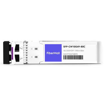 Ciena CWDM-SFP10G-1490 Compatible 10G CWDM SFP+ 1490nm 80km LC SMF DDM Transceiver Module