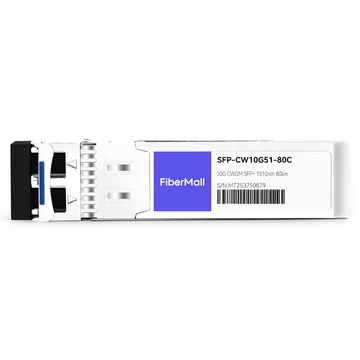 Cisco CWDM-SFP10G-1510 Compatible 10G CWDM SFP+ 1510nm 80km LC SMF DDM Transceiver Module