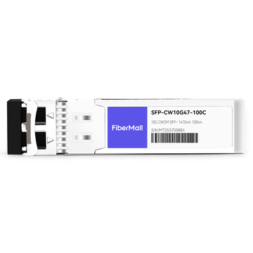 SFP-CW10G47-100C 10G CWDM SFP+ 1470nm 100km LC SMF DDM Transceiver Module