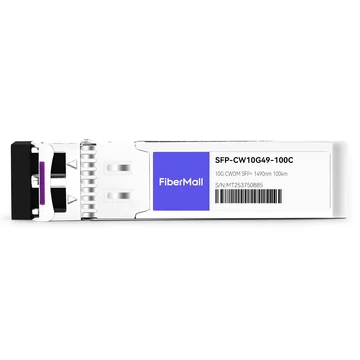 SFP-CW10G49-100C 10G CWDM SFP+ 1490nm 100km LC SMF DDM Transceiver Module