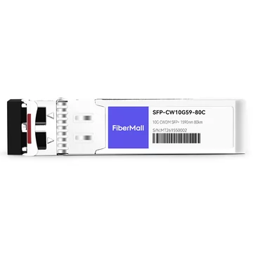 Dell Force10 GP-10GSFP-1Z-CW59 Compatible 10G CWDM SFP+ 1590nm 80km LC SMF DDM Transceiver Module