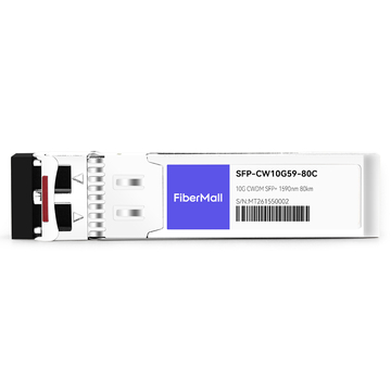 SFP-CW10G59-80C 10G CWDM SFP+ 1590nm 80km LC SMF DDM Transceiver Module