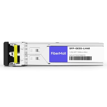 Brocade E1MG-EX1550-40 Compatible 1000Base EX SFP 1550nm 40km LC SMF DDM Transceiver Module