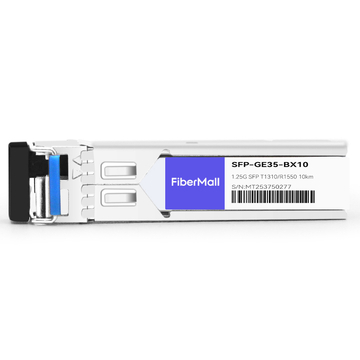 Ubiquiti UF-SM-1G-S-1310 Compatible 1000Base BX BIDI SFP TX1310nm/RX1550nm 10km LC SMF DDM Transceiver Module