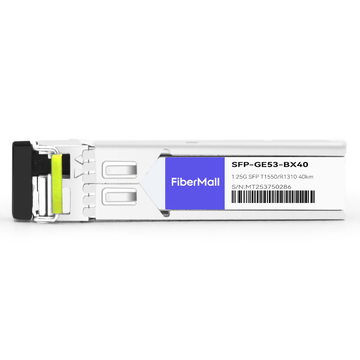 Netgear SFP-GE-BX40 Compatible 1000Base BX BIDI SFP TX1550nm/RX1310nm 40km LC SMF DDM Transceiver Module