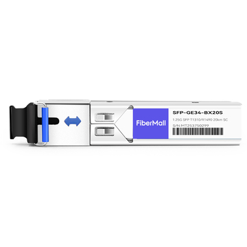 SFP-GE34-BX20S 1000Base BX BIDI SFP TX1310nm/RX1490nm 20km SC SMF DDM Transceiver Module
