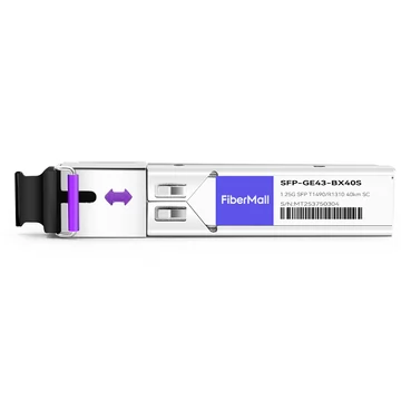 SFP-GE43-BX40S 1000Base BX BIDI SFP TX1490nm/RX1310nm 40km SC SMF DDM Transceiver Module
