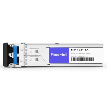 Juniper EX-SFP-1FE-LX Compatible 100Base LX SFP 1310nm 10km LC SMF DDM Transceiver Module