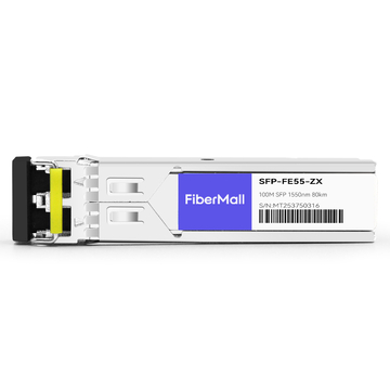 H3C SFP-FE-LH80-SM1550 Compatible 100Base ZX SFP 1550nm 80km LC SMF DDM Transceiver Module