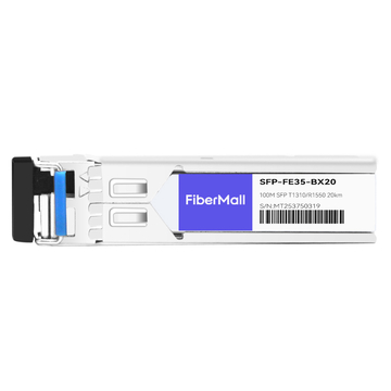 Extreme 10059-20 Compatible 100M BX BIDI SFP TX1310nm/RX1550nm 20km LC SMF DDM Transceiver Module