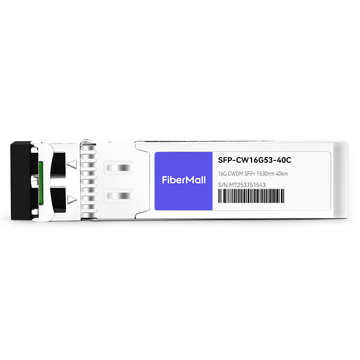 SFP-CW16G53-40C 16G CWDM SFP+ 1530nm 40km LC SMF DDM Transceiver Module