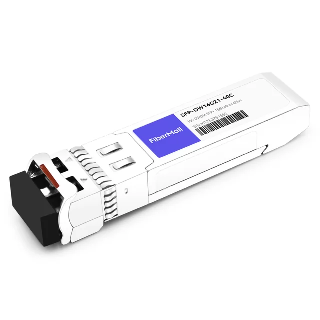 SFP-DW16G21-40C 16G DWDM SFP+ 100GHz C21 1560.60nm 40km LC SMF DDM Transceiver Module