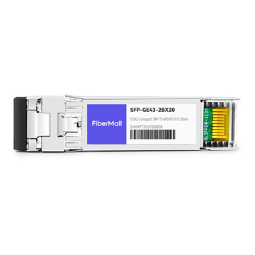 SFP-GE43-2BX20 1000Base 2 Channels BX BIDI CSFP TX1490nm/RX1310nm 20km LC SMF DDM Transceiver Module