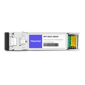 SFP-GE35-2BX20 1000Base 2 Channels BX BIDI CSFP TX1310nm/RX1550nm 20km LC SMF DDM Transceiver Module