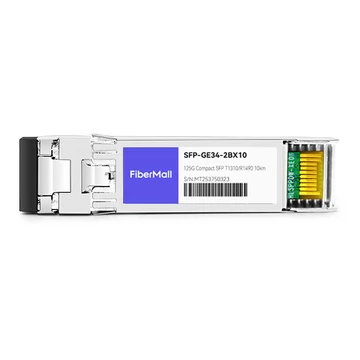 SFP-GE34-2BX10 1000Base 2 Channels BX BIDI CSFP TX1310nm/RX1490nm 10km LC SMF DDM Transceiver Module