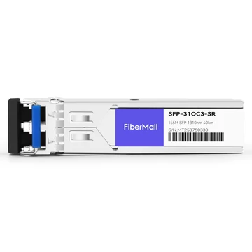 Cisco ONS-SI-155-L1 Compatible 155M OC3/STM-1 SFP LR 1310nm 40km LC SMF DDM Transceiver Module