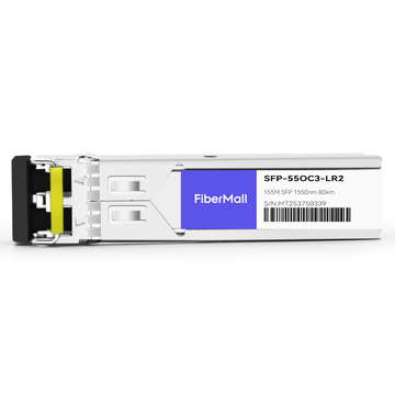 SFP-55OC3-LR2 155M OC3/STM-1 SFP LR2 1550nm 80km LC SMF DDM Transceiver Module